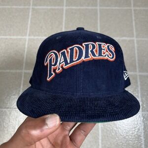 New Era San Diego Padres MLB Corduroy Hat Cap Fitted 7